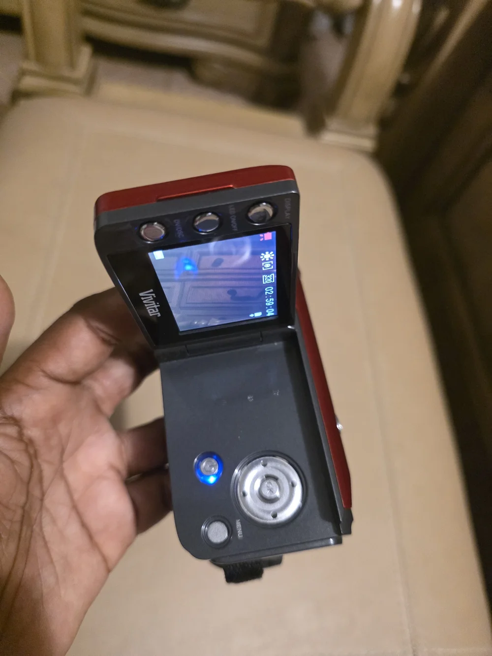 Vivitar Red DVR 518 Compact Camcorder
